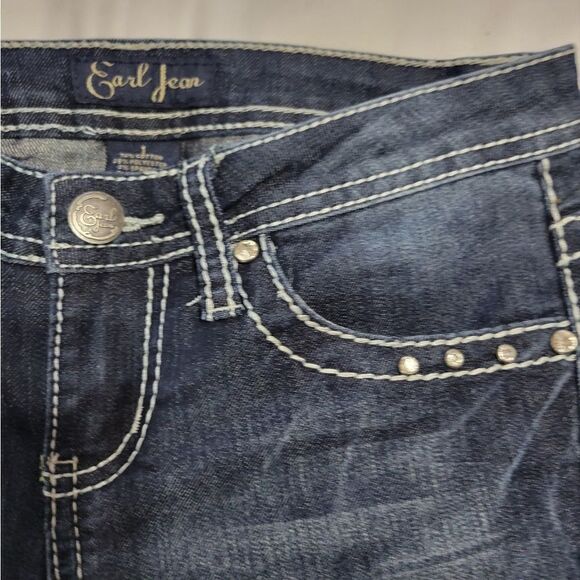 Earl jeans slim Fit Sz 1 Junior Dark Wash Like New - Picture 9 of 14